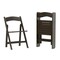 Merrick Lane Nathan Set of 4 Solid Wood Dining Chairs with Foldable Design and Elegant Finish